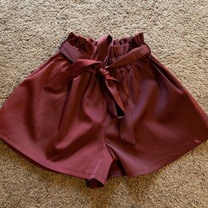 Paperbag Waist Self Belted Shorts